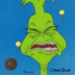 Image: One of the artworks from Doctor Seuss' How the Grinch Stole Christmas by Chuck Jones at the auction